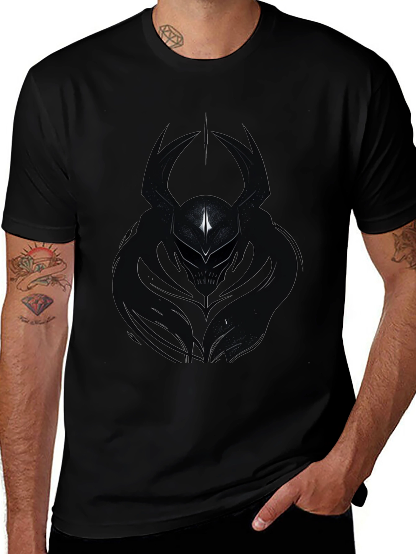 Dark Knight Graphic Tee - Mens Black T-Shirt