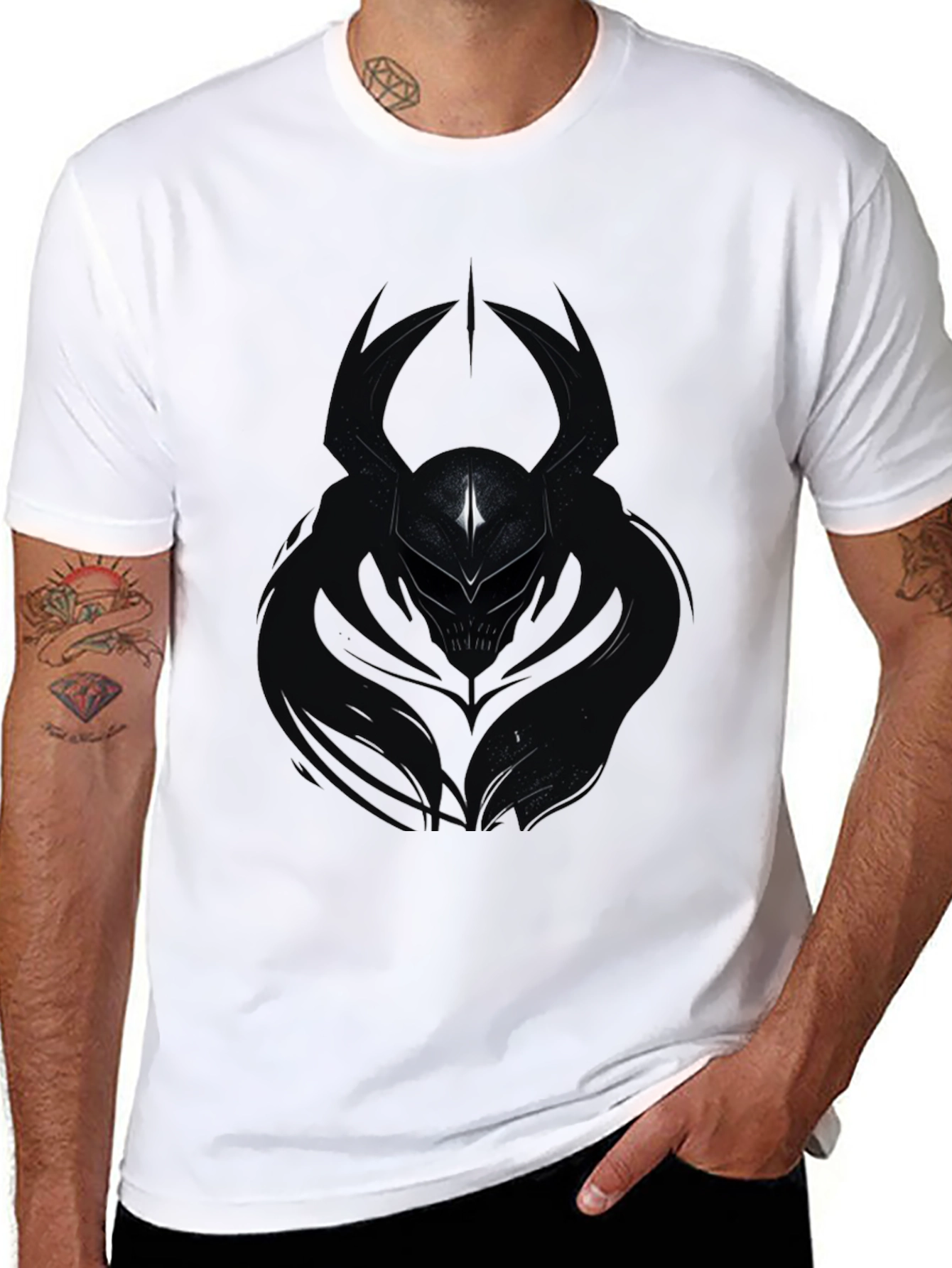 Dark Knight Graphic Tee - Mens Black T-Shirt