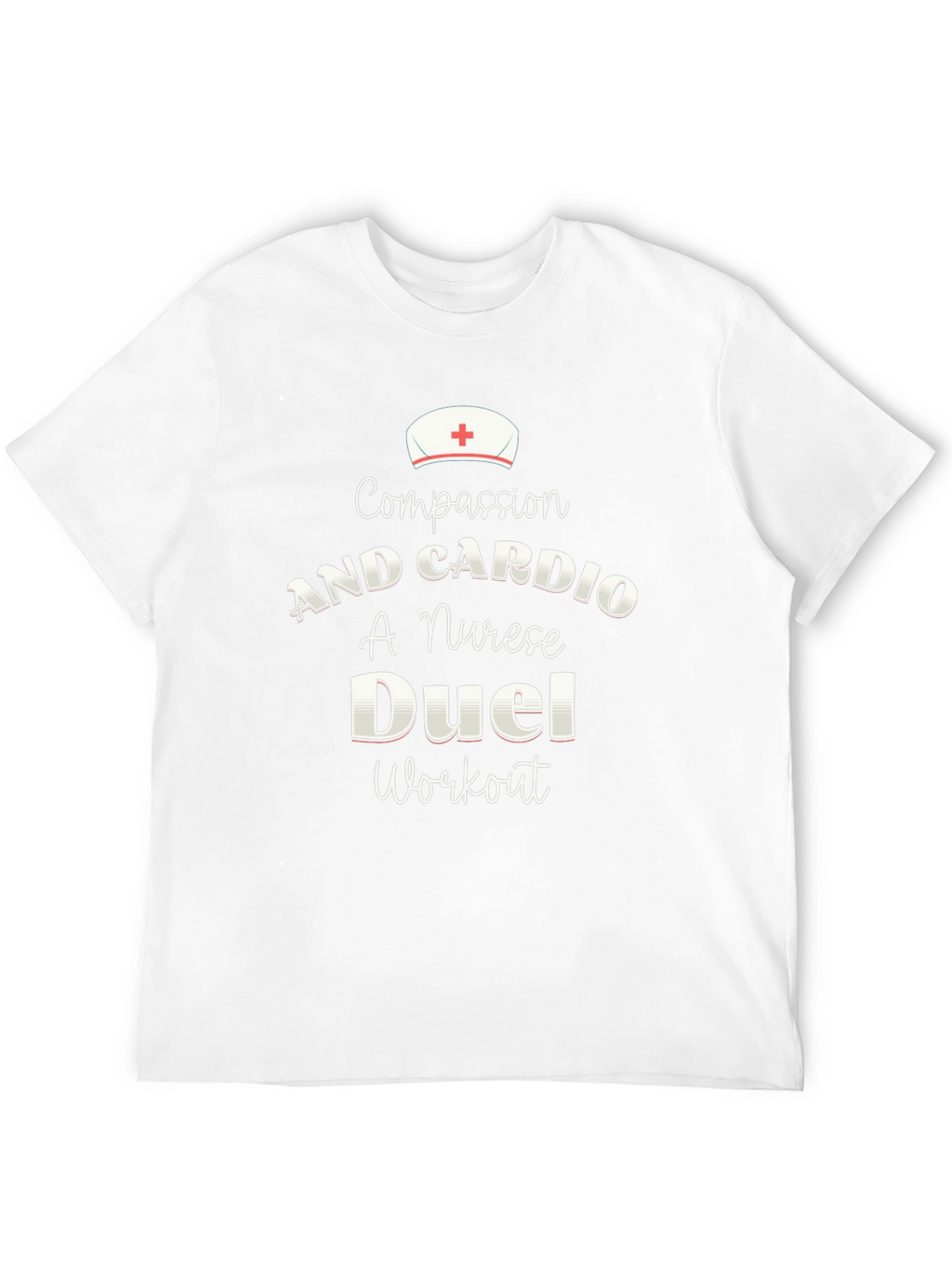Compassion & Cardio Nurse Workout T-Shirt