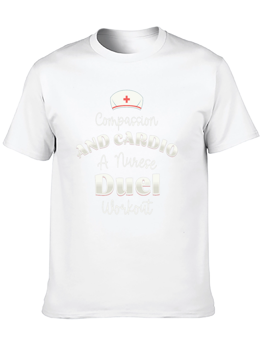Compassion & Cardio Nurse Workout T-Shirt