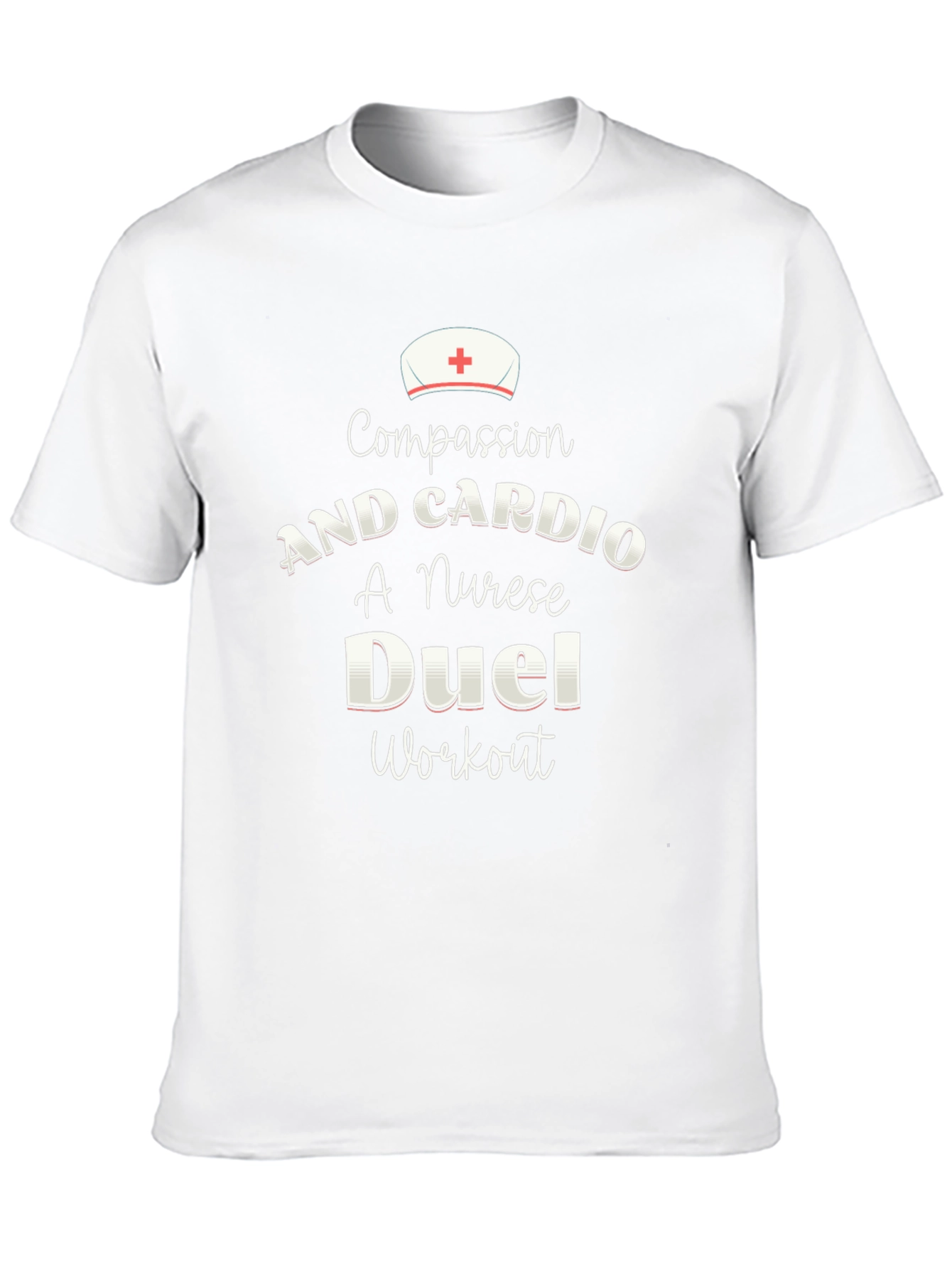 Compassion & Cardio Nurse Workout T-Shirt