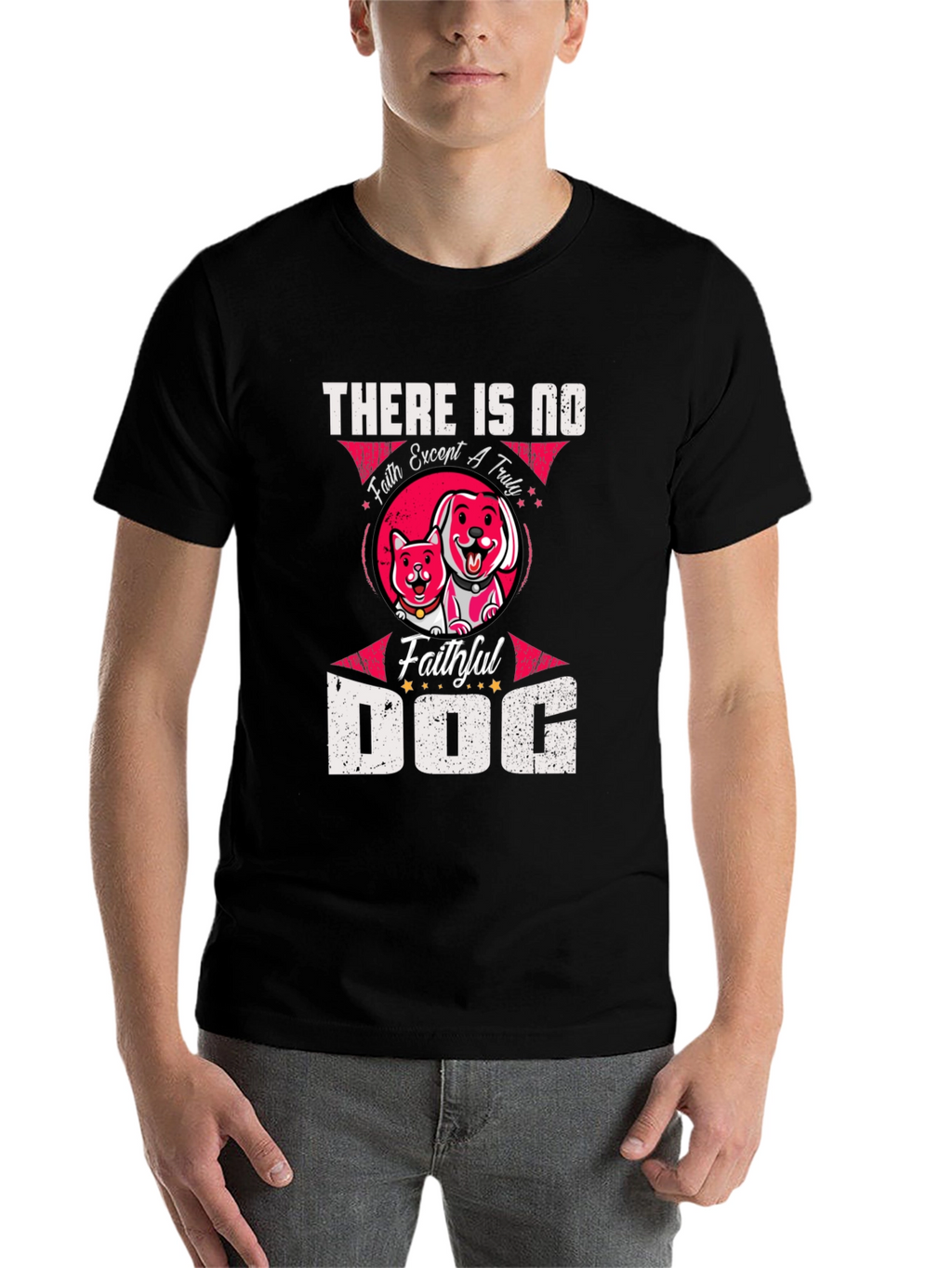 Faithful Dog Graphic T-Shirt - Unisex Black Tee