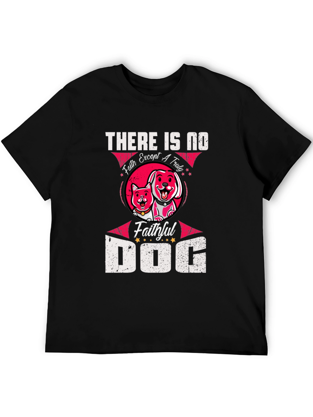 Faithful Dog Graphic T-Shirt - Unisex Black Tee