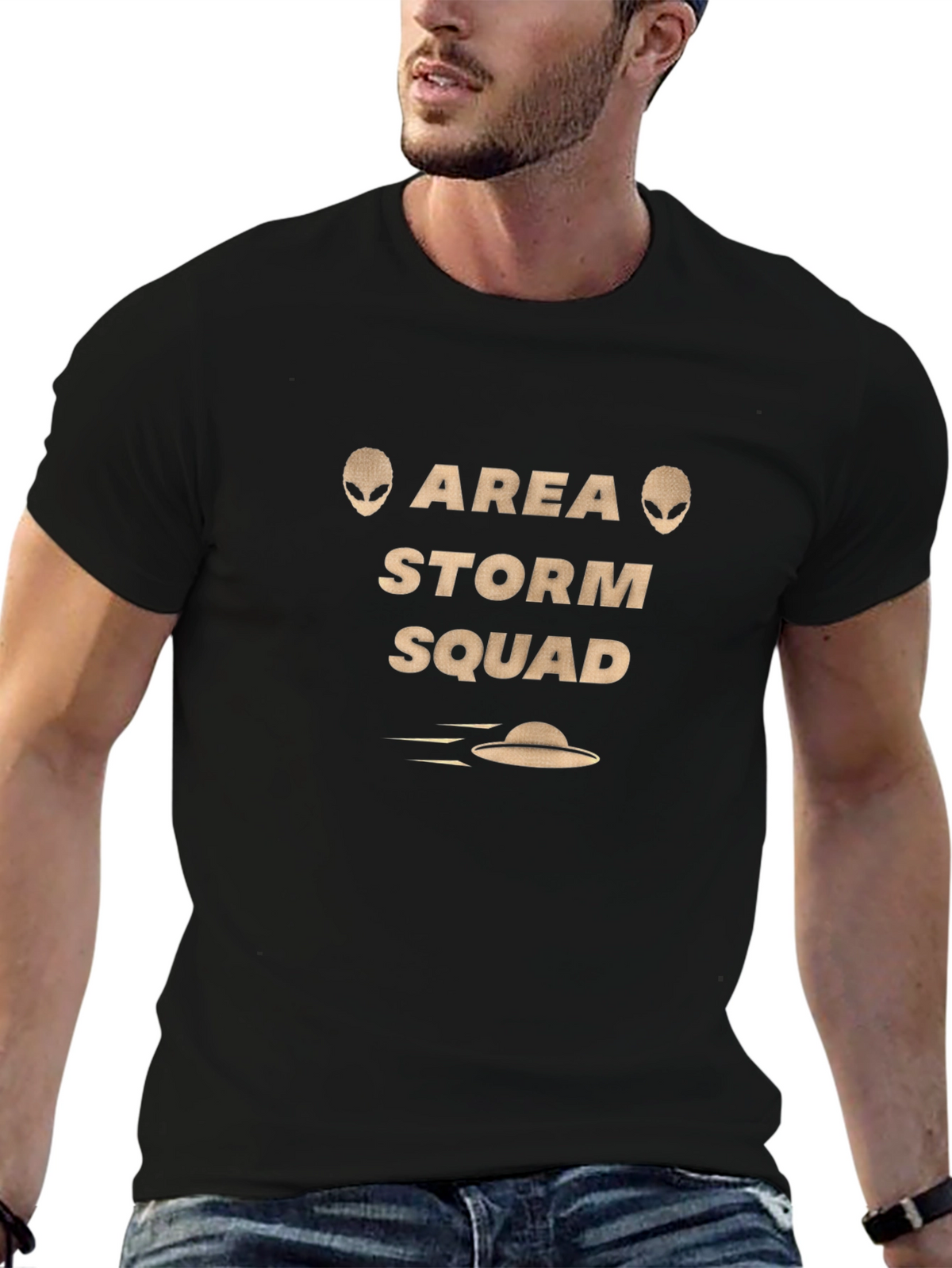Area Storm Squad Black Graphic T-Shirt