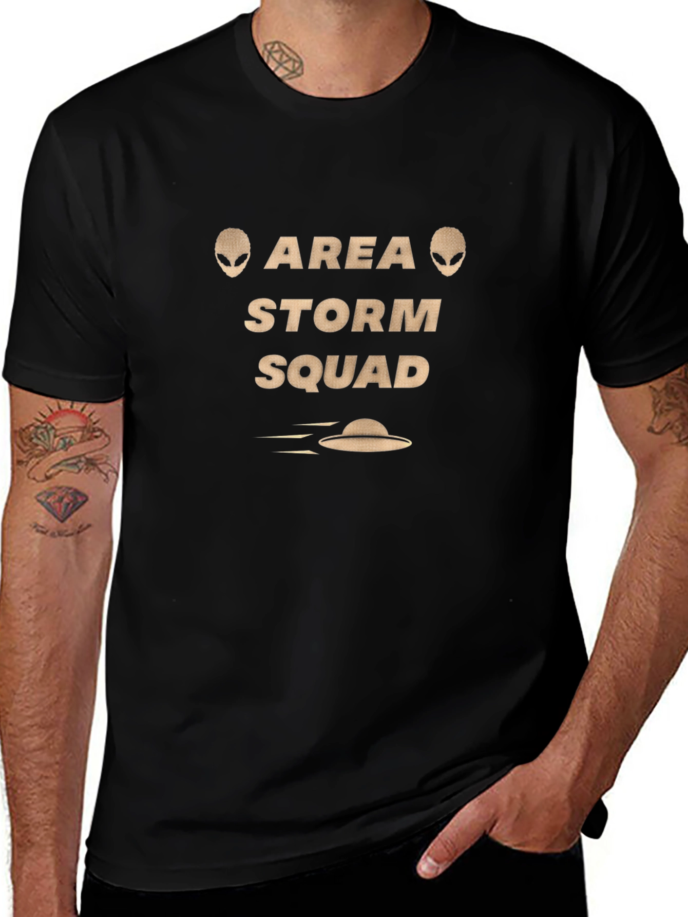 Area Storm Squad Black Graphic T-Shirt