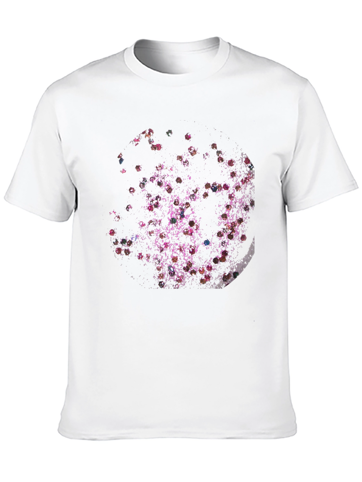 Abstract Floral Moon Black T-Shirt