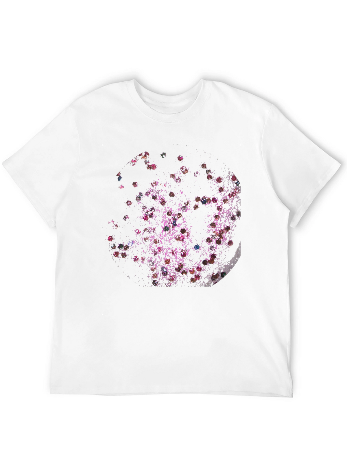 Abstract Floral Moon Black T-Shirt