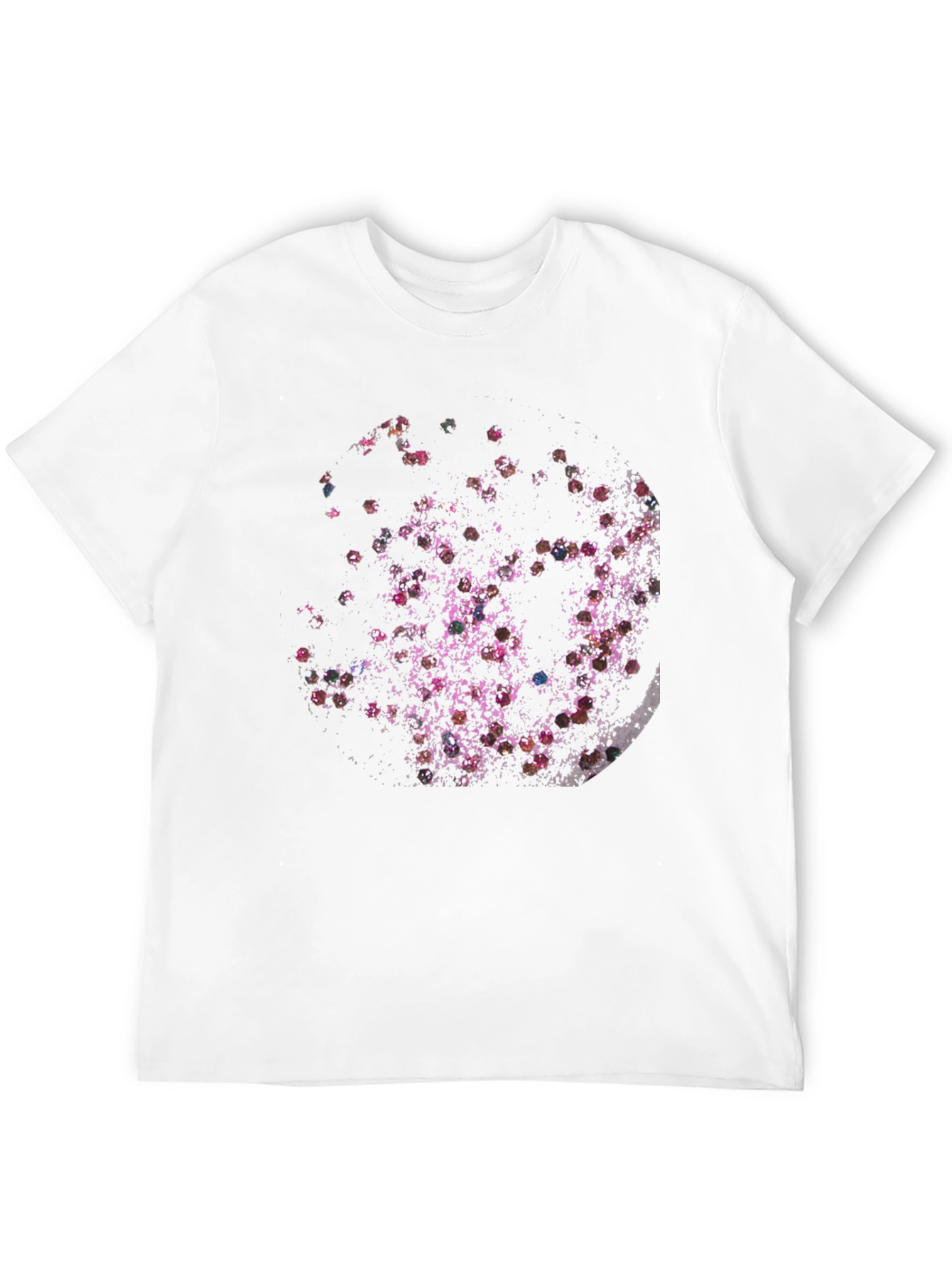 Abstract Floral Moon Black T-Shirt