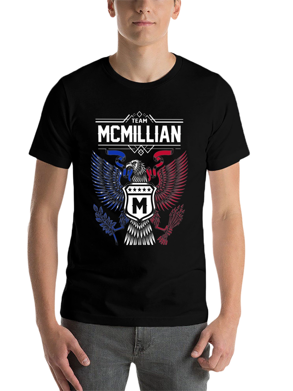 Team McMillian Eagle T-Shirt - Patriotic Pride