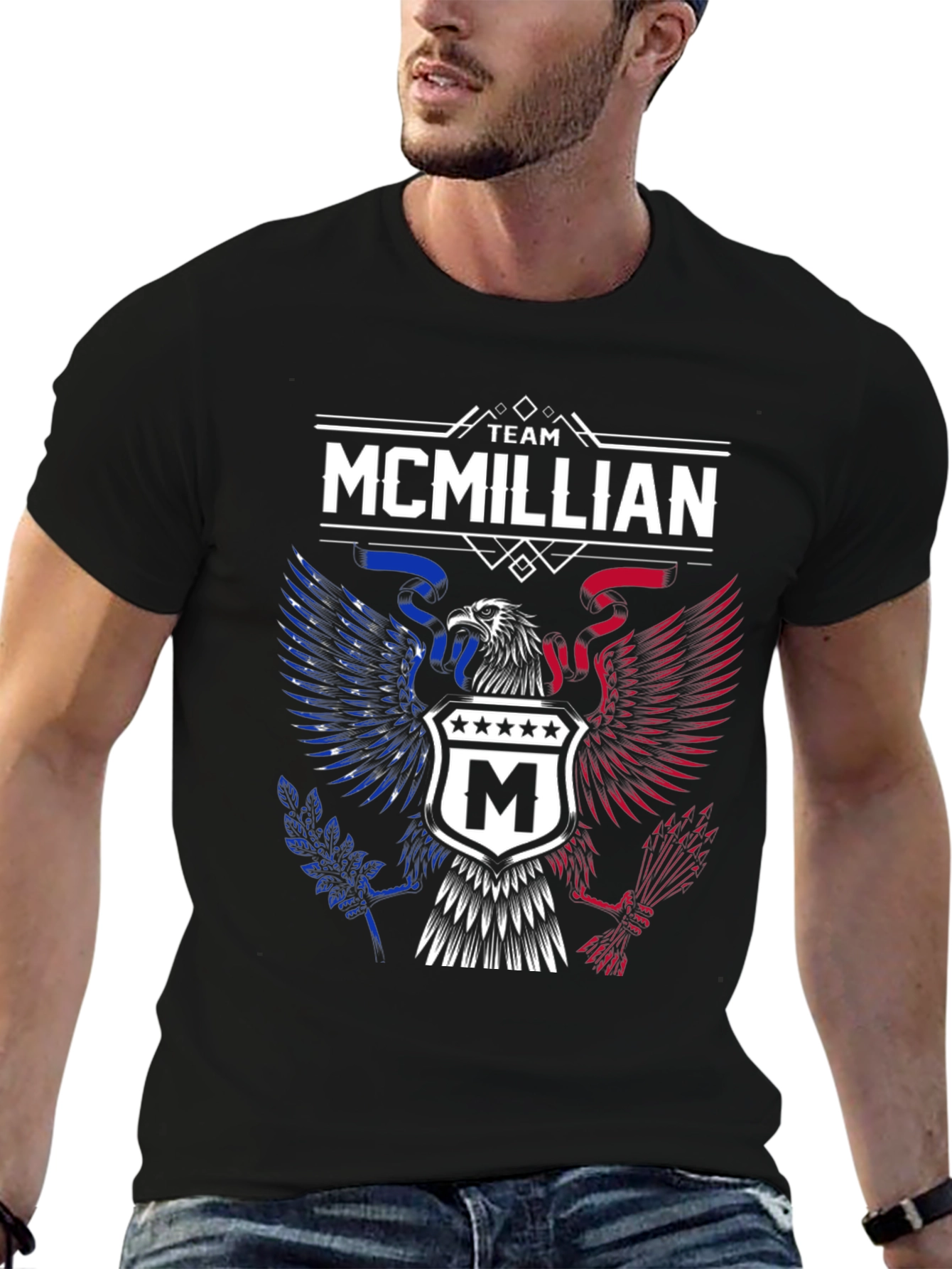 Team McMillian Eagle T-Shirt - Patriotic Pride
