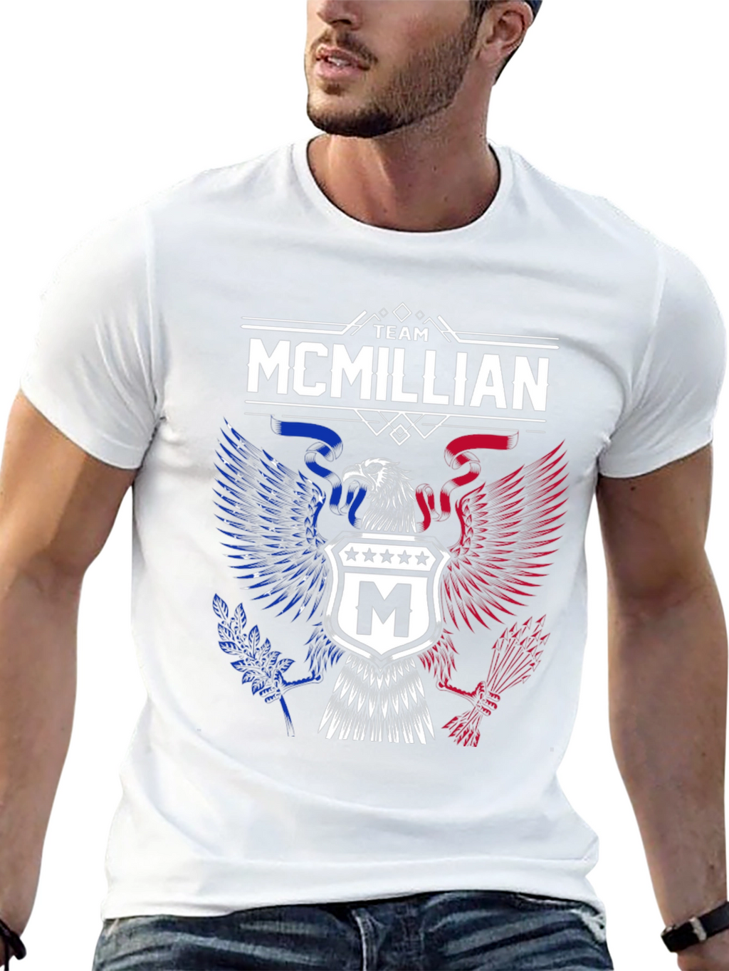 Team McMillian Eagle T-Shirt - Patriotic Pride