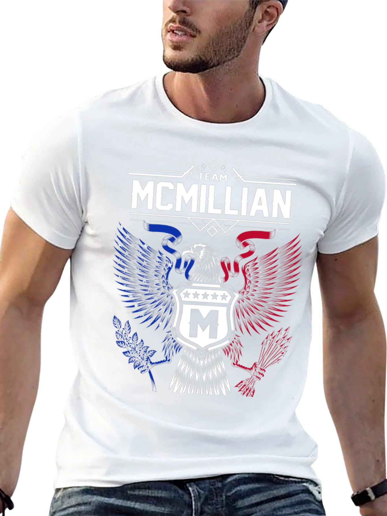 Team McMillian Eagle T-Shirt - Patriotic Pride