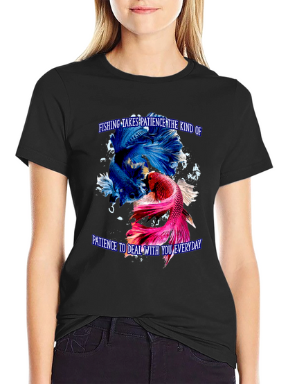 Fishing Patience Graphic Tee