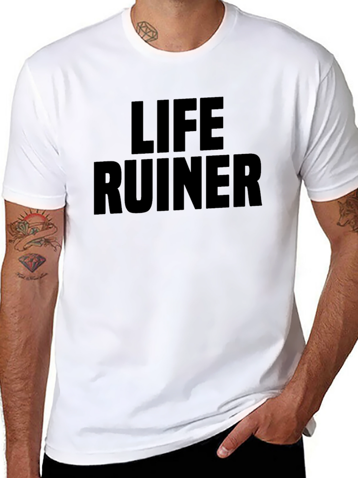 Life Ruiner Graphic Tee - Bold Statement T-Shirt