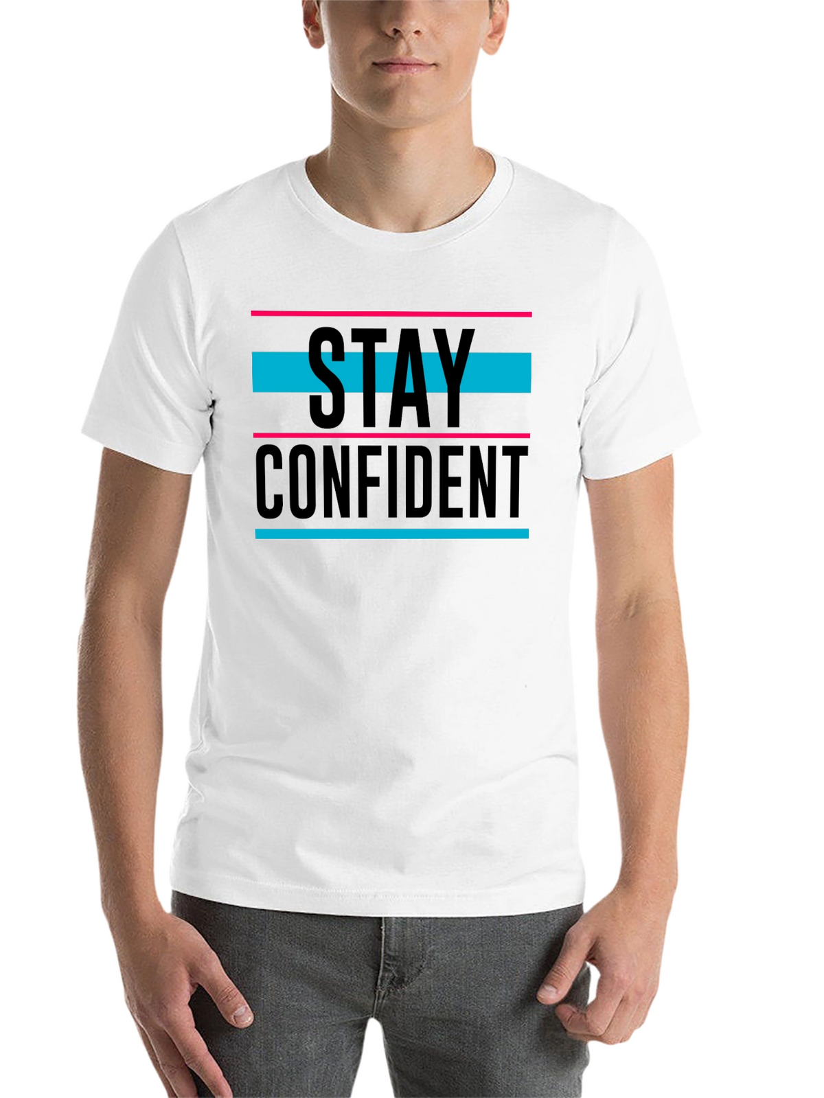 Stay Confident Graphic T-Shirt - Black