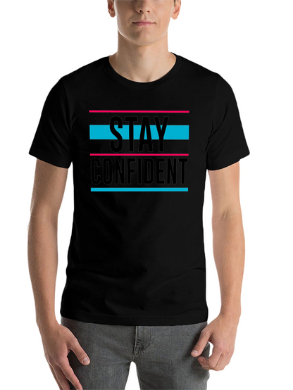 Stay Confident Graphic T-Shirt - Black