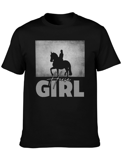 Horse Girl Graphic T-Shirt - Equestrian Lover Tee