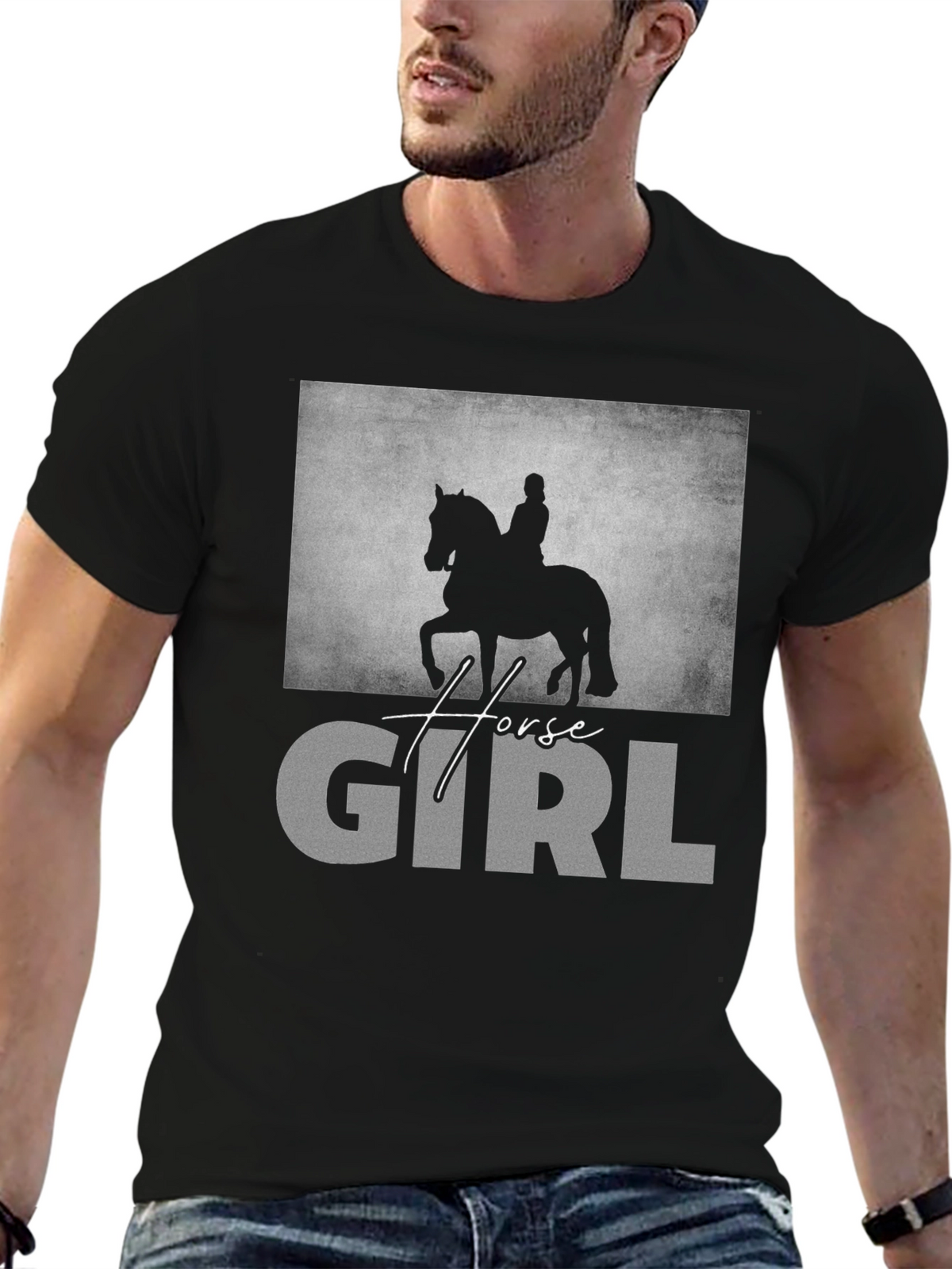 Horse Girl Graphic T-Shirt - Equestrian Lover Tee