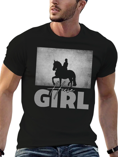 Horse Girl Graphic T-Shirt - Equestrian Lover Tee