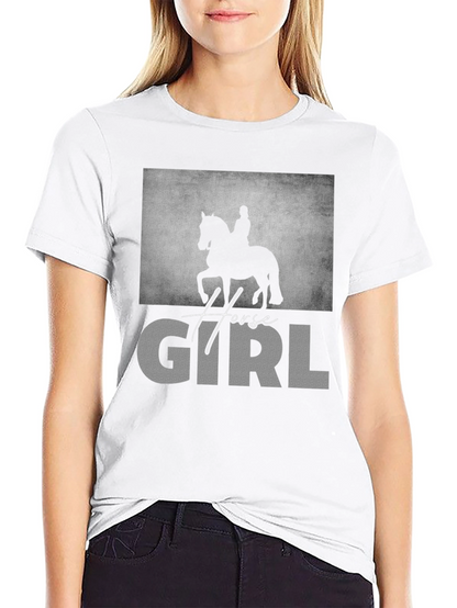 Horse Girl Graphic T-Shirt - Equestrian Lover Tee