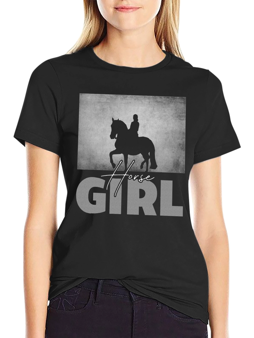 Horse Girl Graphic T-Shirt - Equestrian Lover Tee