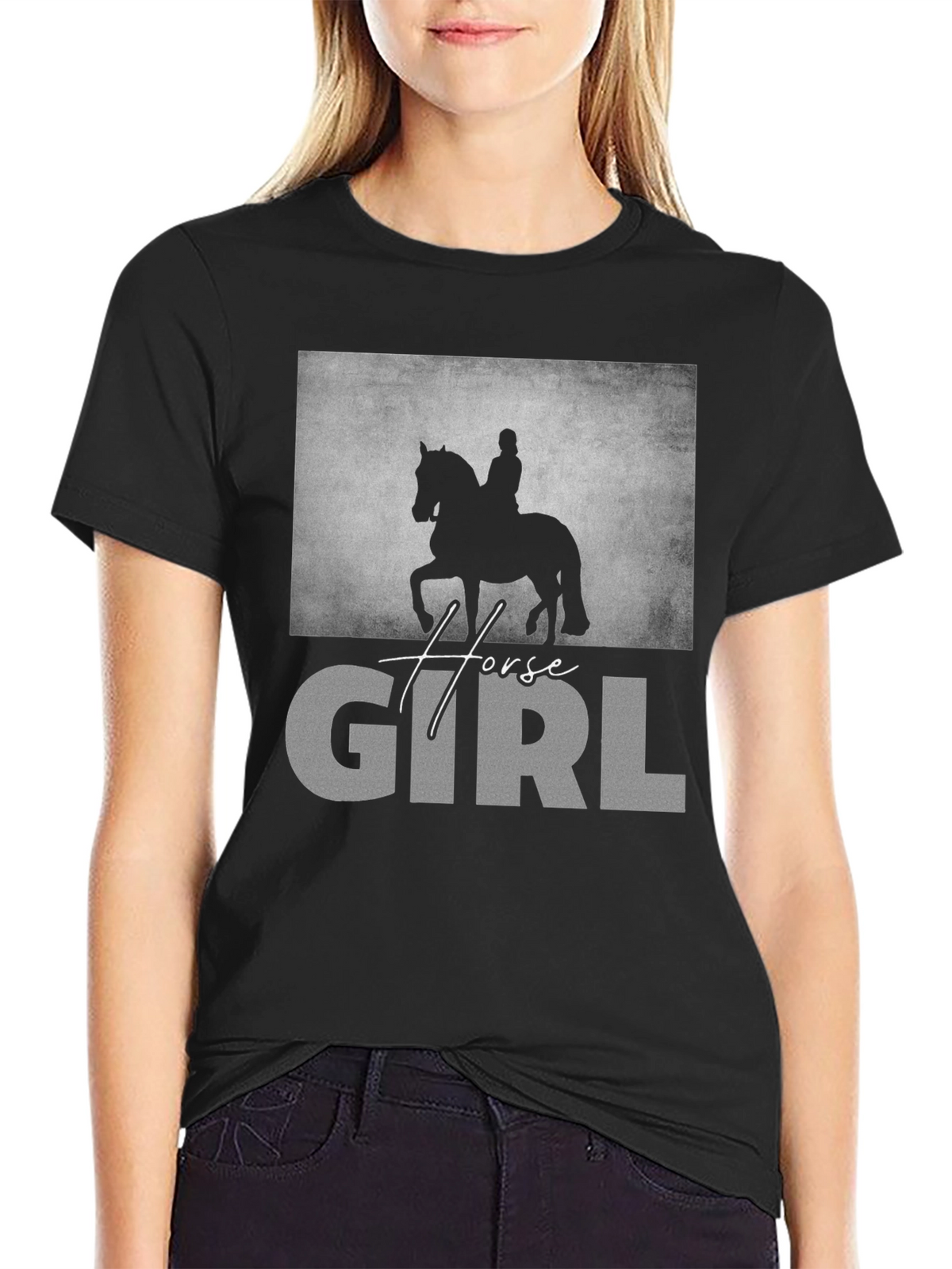 Horse Girl Graphic T-Shirt - Equestrian Lover Tee