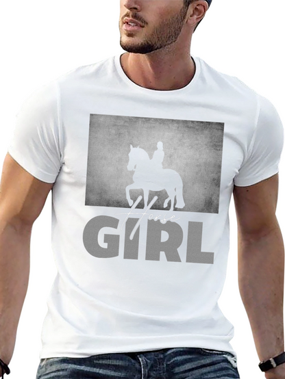 Horse Girl Graphic T-Shirt - Equestrian Lover Tee