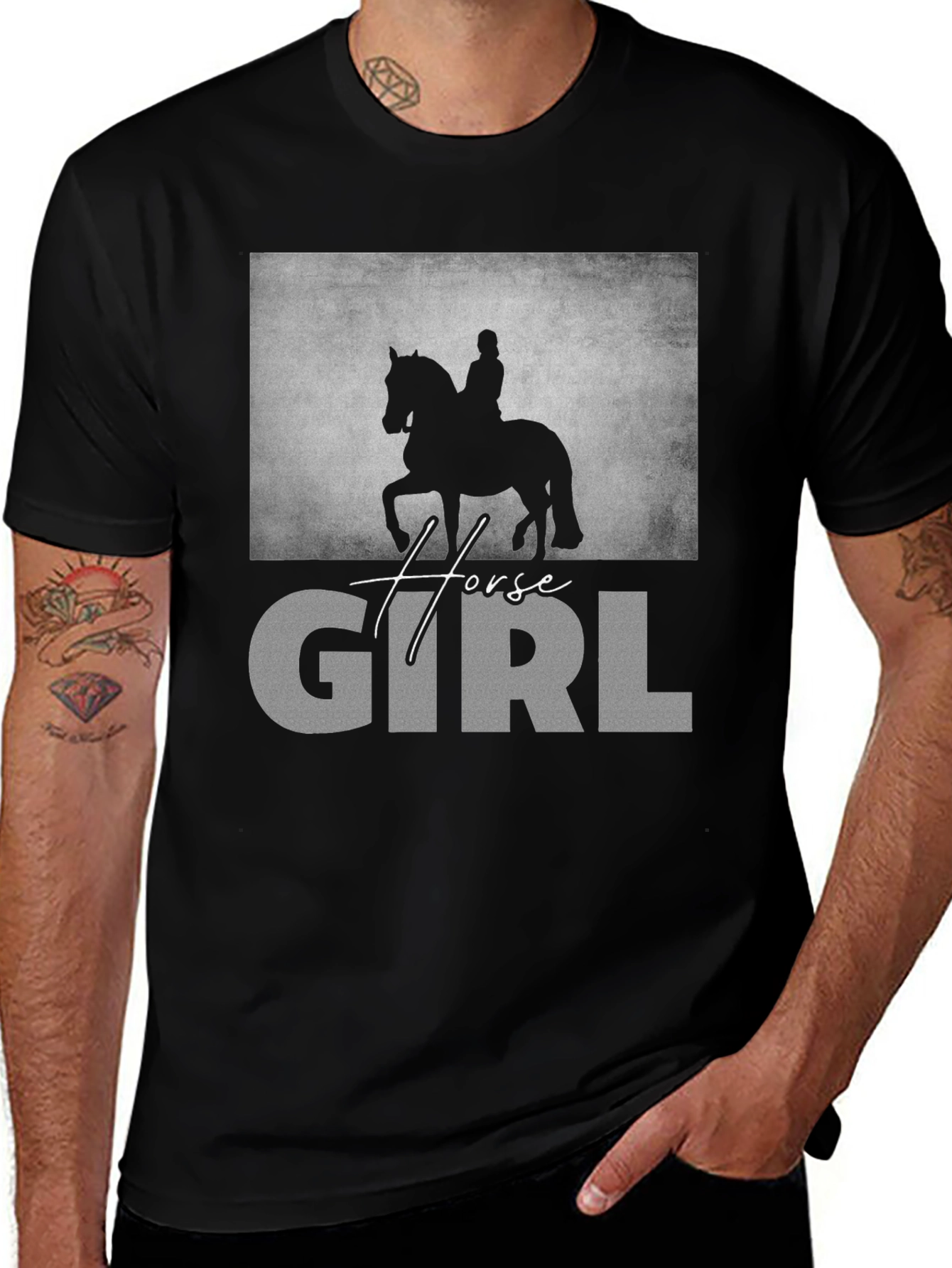 Horse Girl Graphic T-Shirt - Equestrian Lover Tee