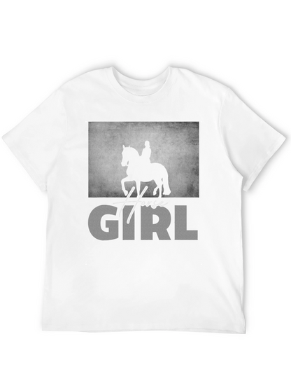 Horse Girl Graphic T-Shirt - Equestrian Lover Tee