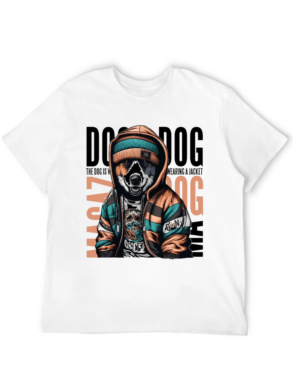 Dog Wearing Jacket Unisex T-Shirt