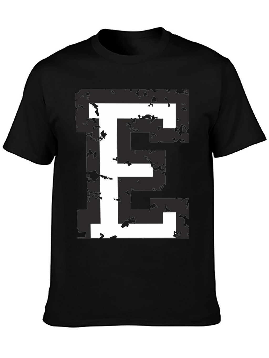 Retro E Graphic Tee - Black T-Shirt