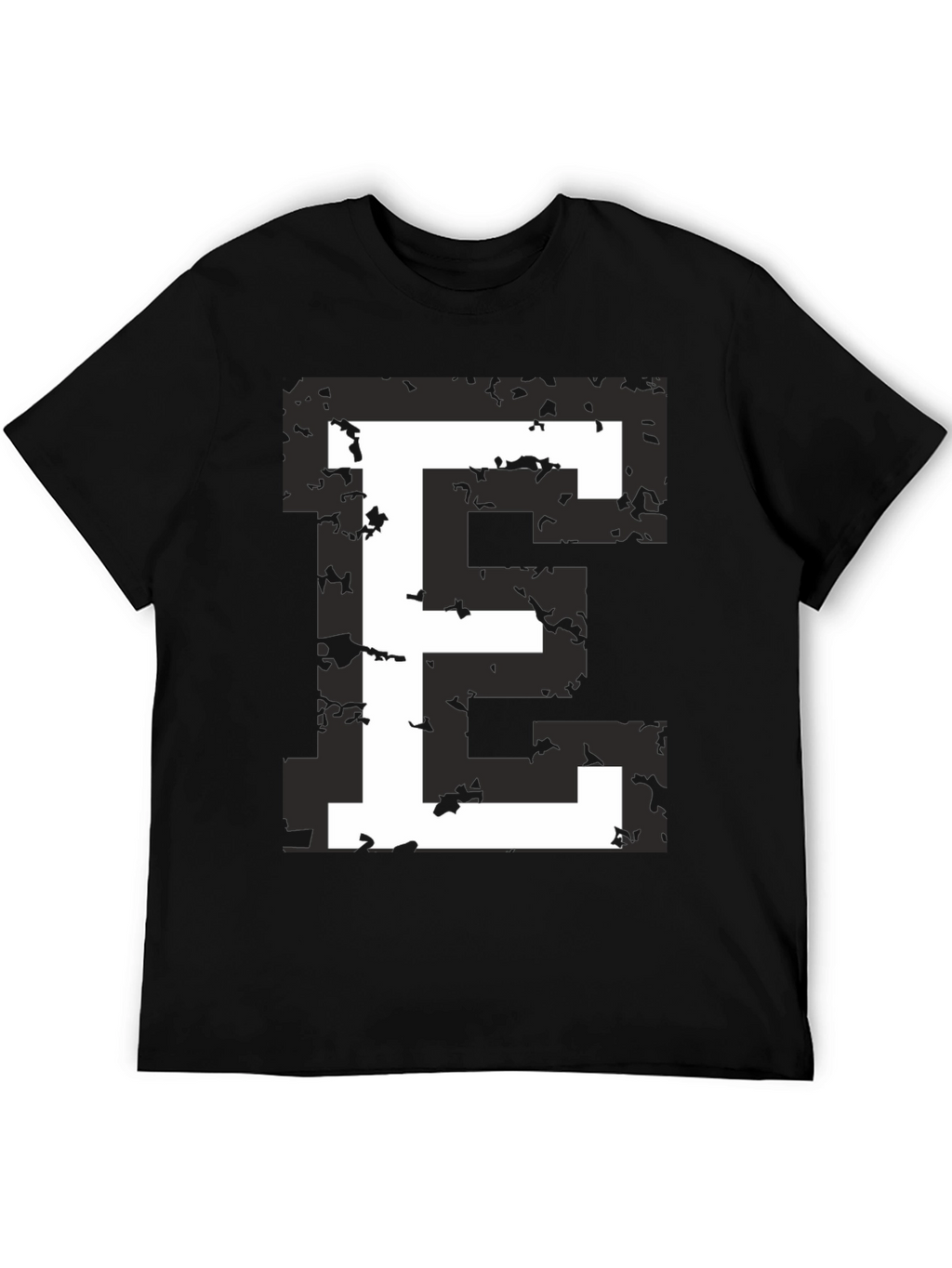 Retro E Graphic Tee - Black T-Shirt