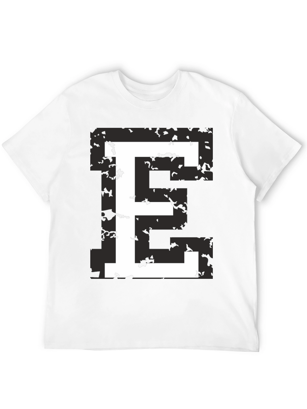 Retro E Graphic Tee - Black T-Shirt