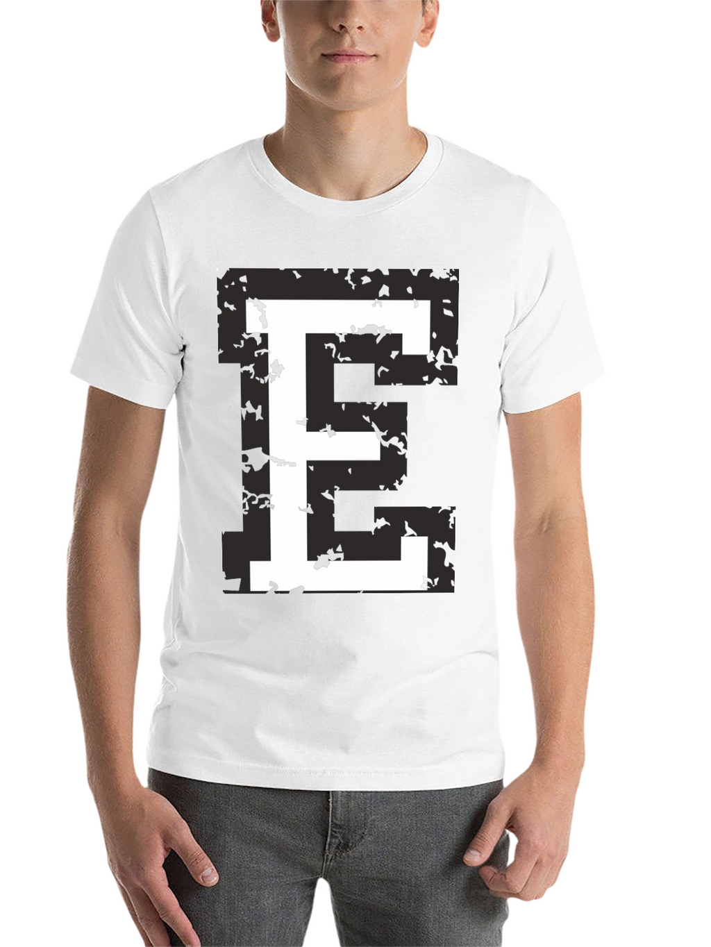 Retro E Graphic Tee - Black T-Shirt