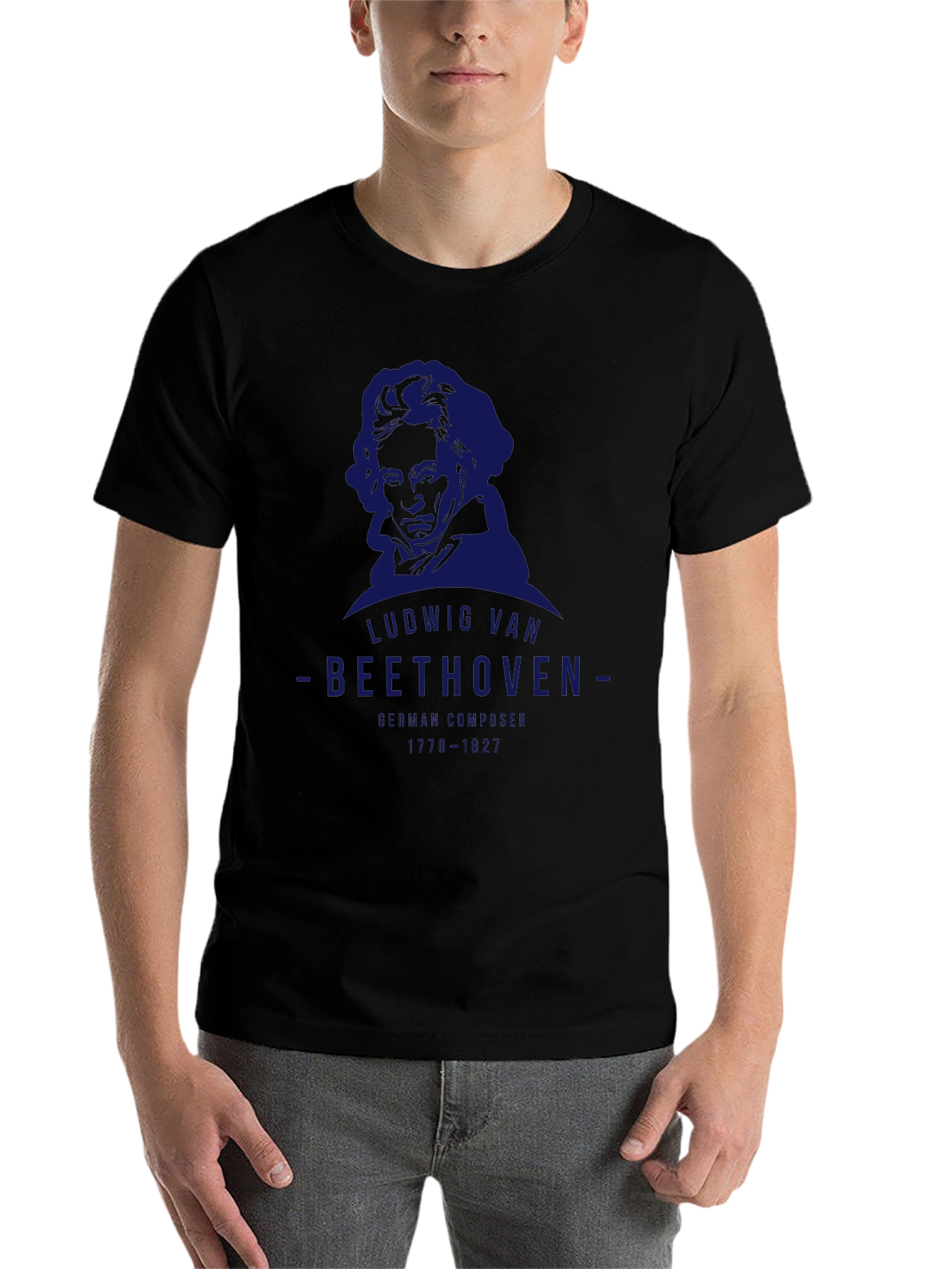 Ludwig van Beethoven Graphic Tee - Black