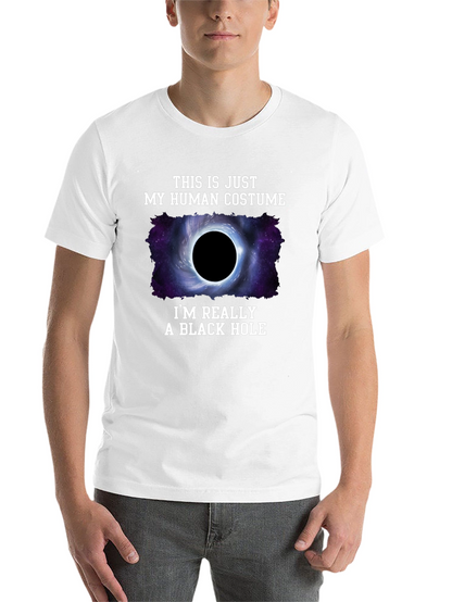 Human Costume Black Hole T-Shirt - Funny Graphic Tee