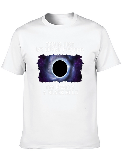 Human Costume Black Hole T-Shirt - Funny Graphic Tee
