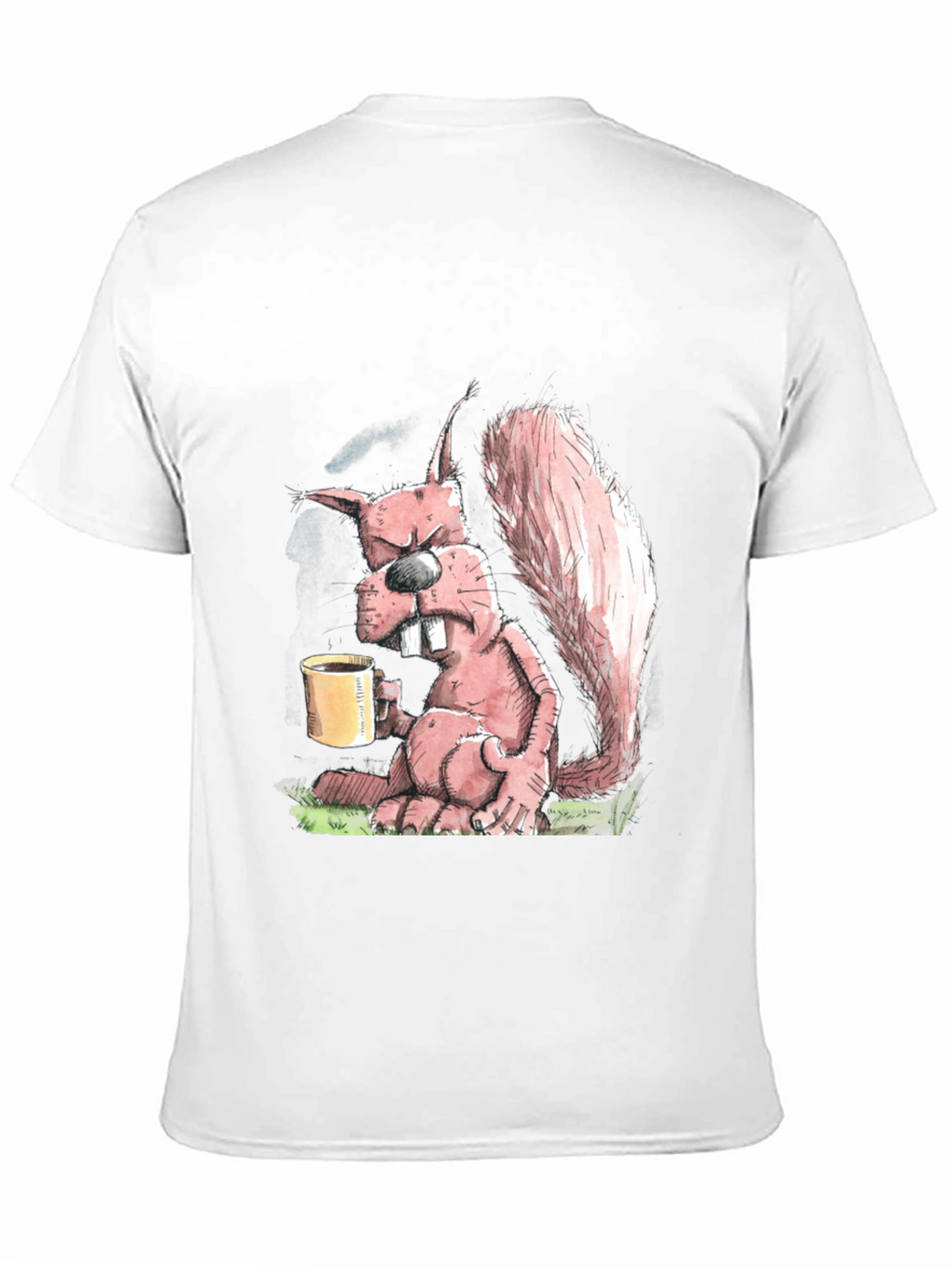 Grumpy Squirrel Coffee T-Shirt - Funny Novelty Tee