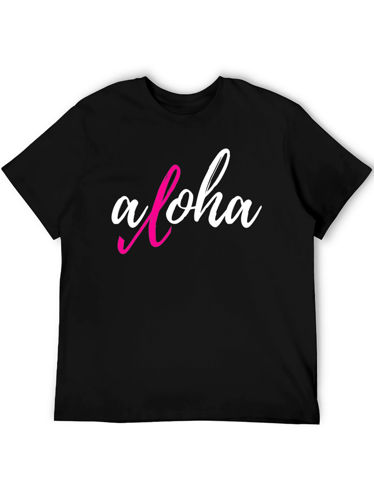 Aloha Graphic T-Shirt - Casual Black Tee