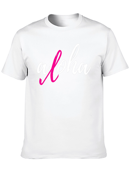 Aloha Graphic T-Shirt - Casual Black Tee