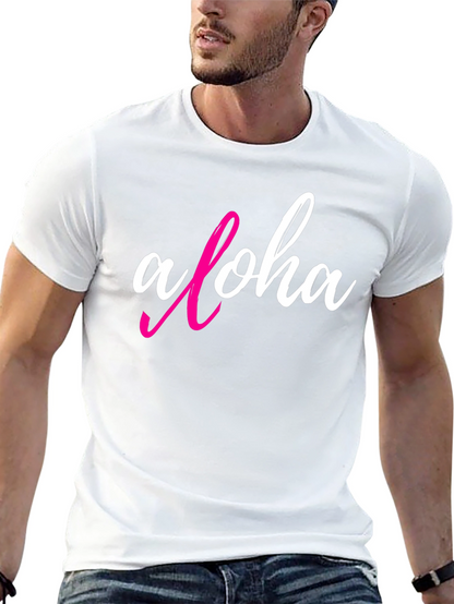 Aloha Graphic T-Shirt - Casual Black Tee