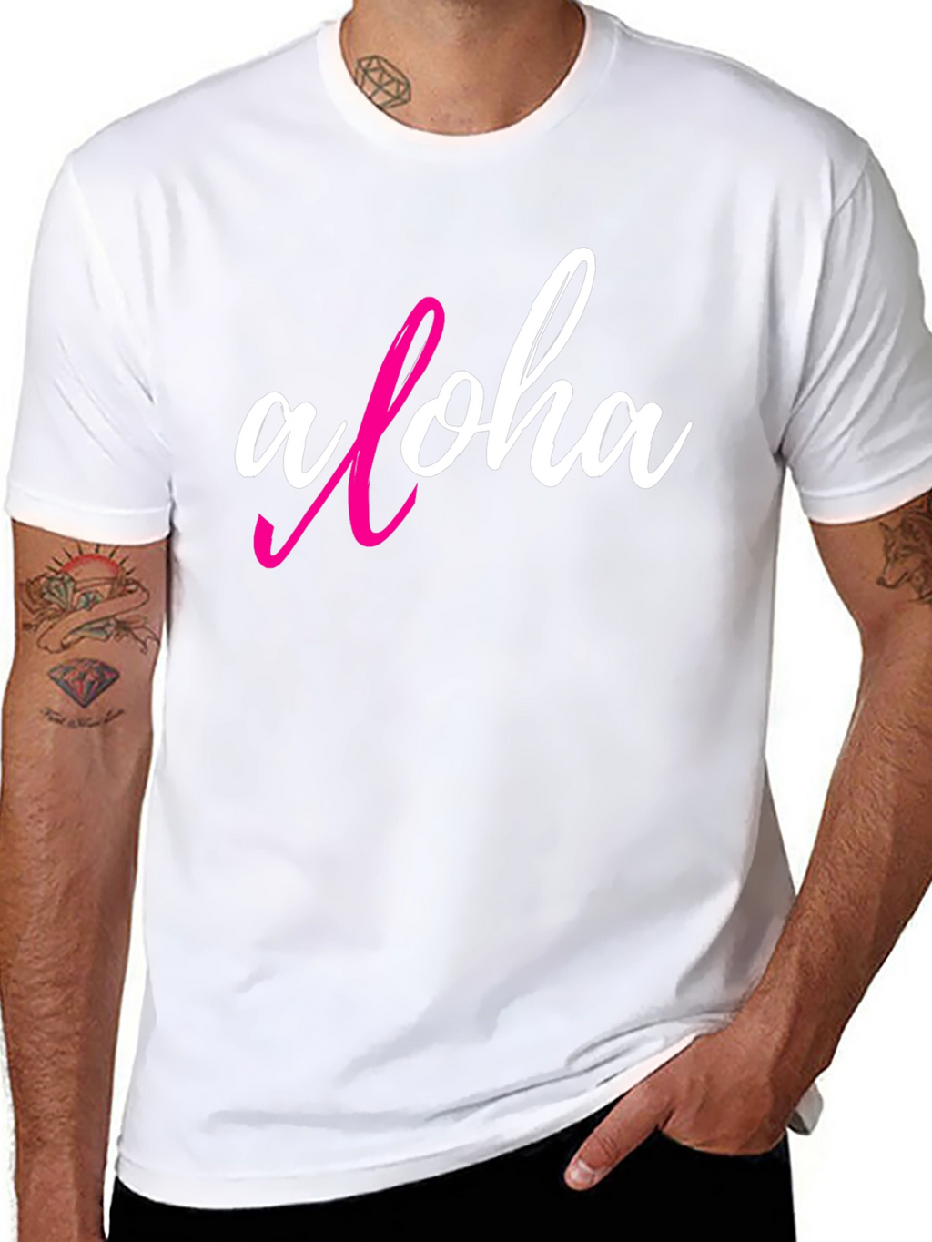 Aloha Graphic T-Shirt - Casual Black Tee