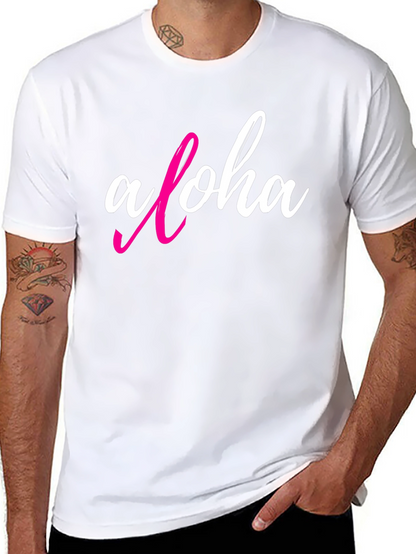 Aloha Graphic T-Shirt - Casual Black Tee