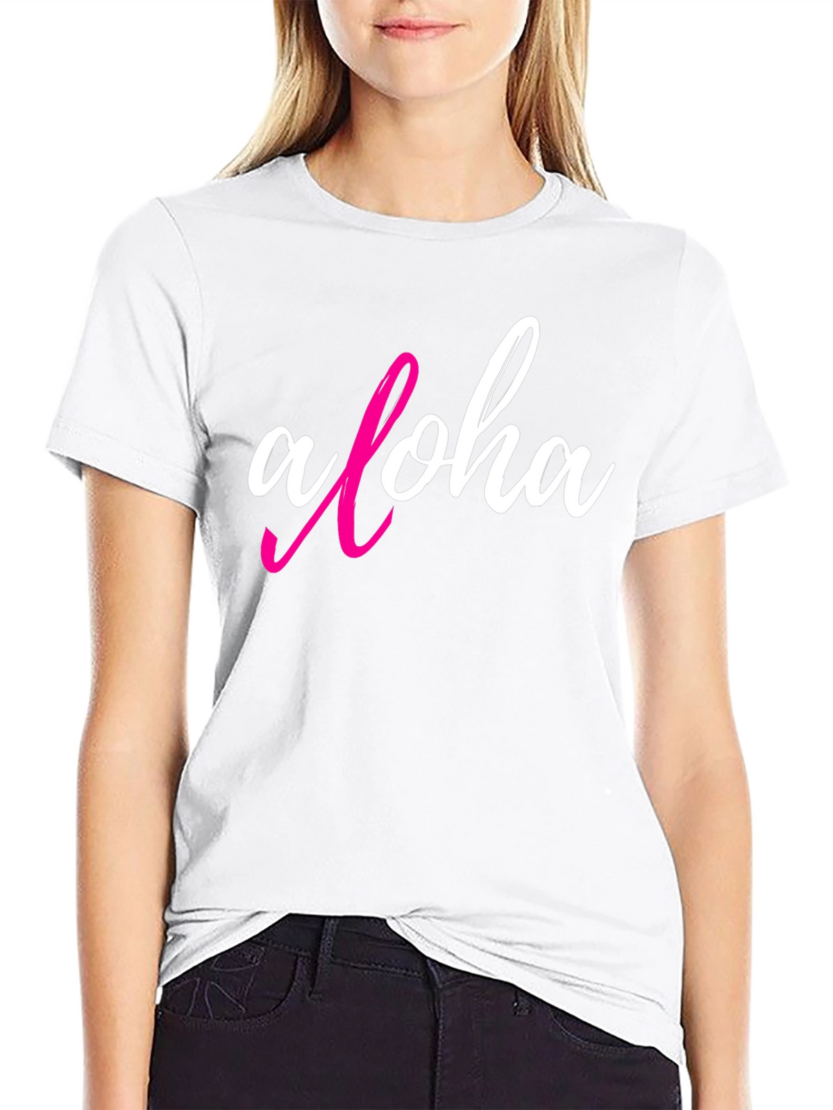 Aloha Graphic T-Shirt - Casual Black Tee