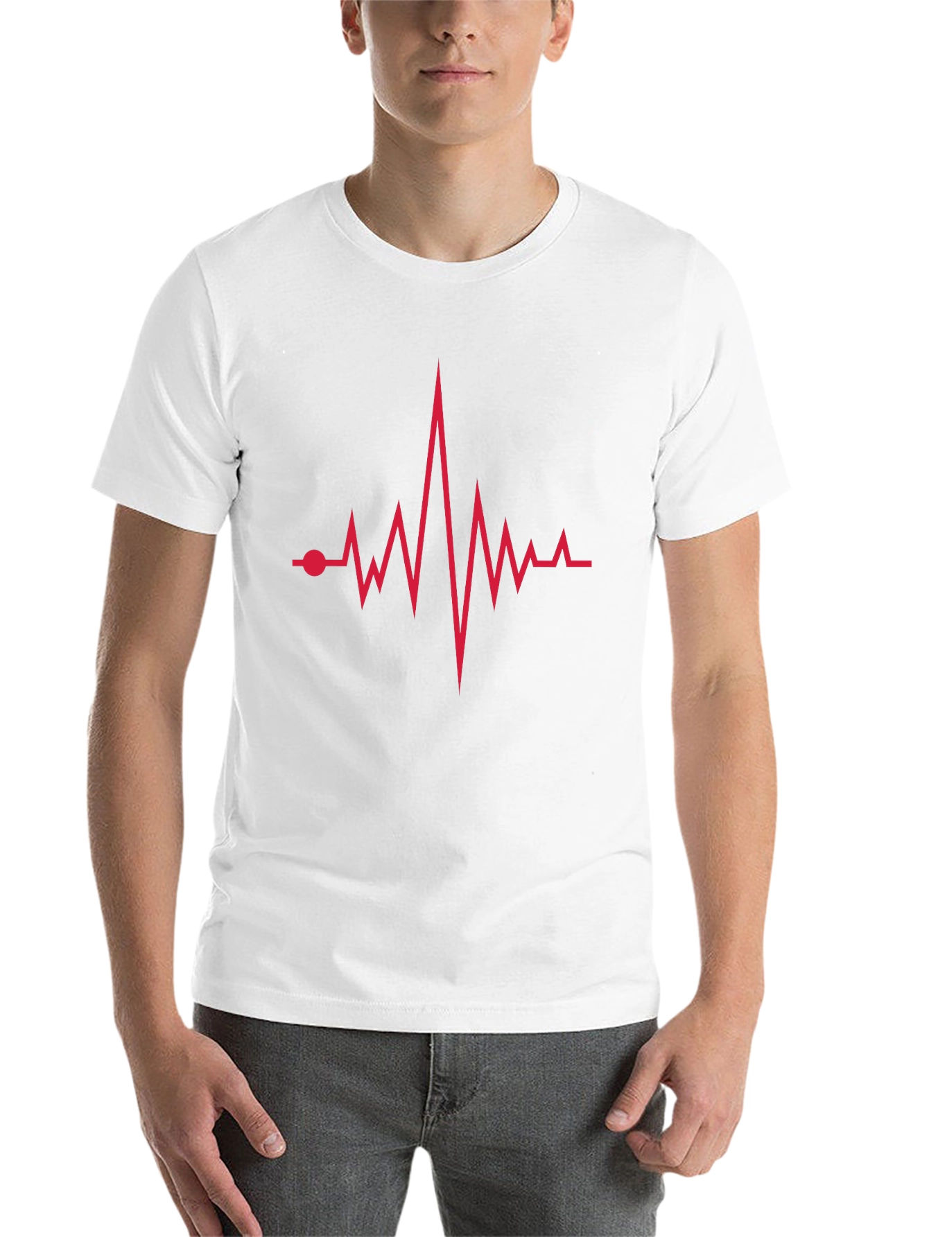 Heartbeat Graphic Tee - Modern Casual Style