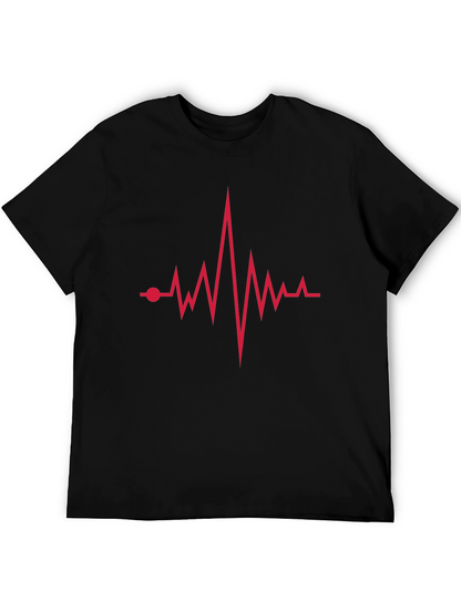Heartbeat Graphic Tee - Modern Casual Style