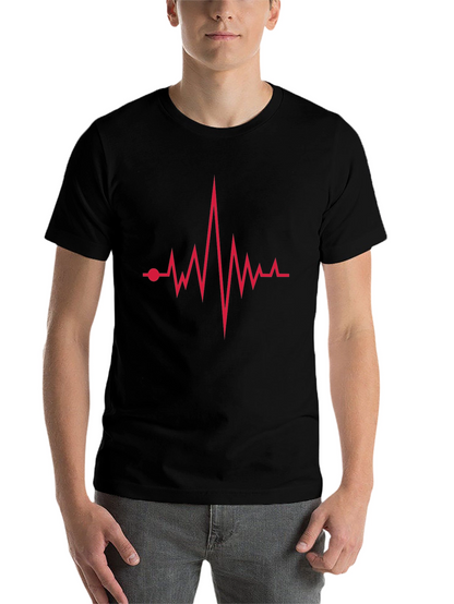 Heartbeat Graphic Tee - Modern Casual Style