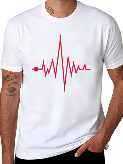 Heartbeat Graphic Tee - Modern Casual Style
