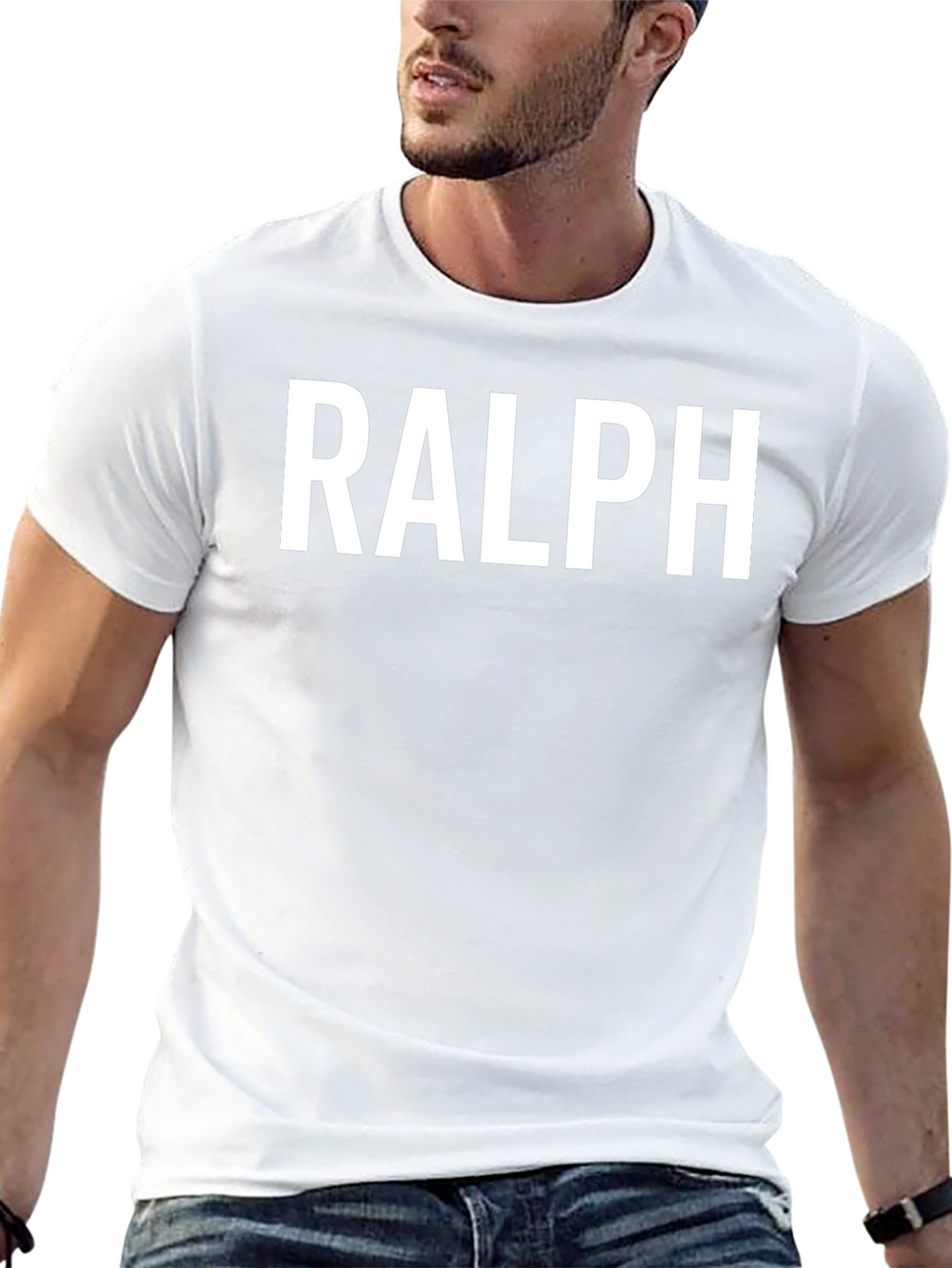 RALPH Graphic Tee - Classic Black Cotton T-Shirt