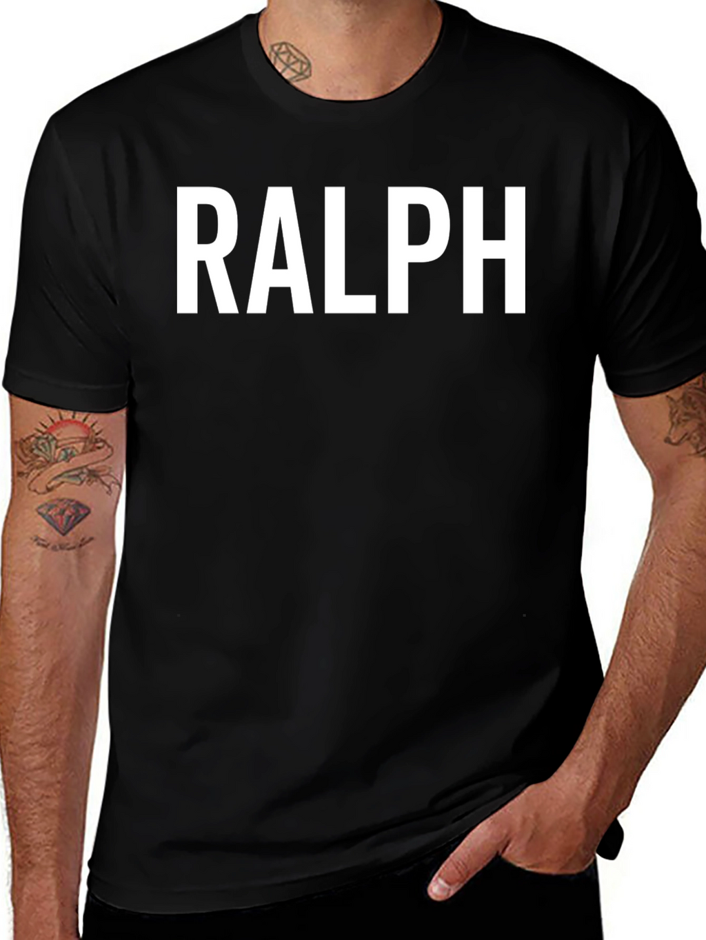 RALPH Graphic Tee - Classic Black Cotton T-Shirt